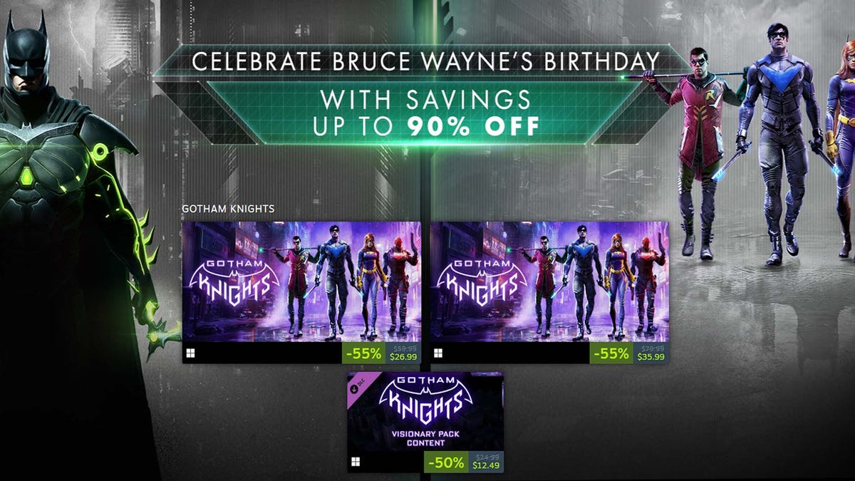 Celebrate Batman's Birthday And Buy The Game He Dies In For Half Off